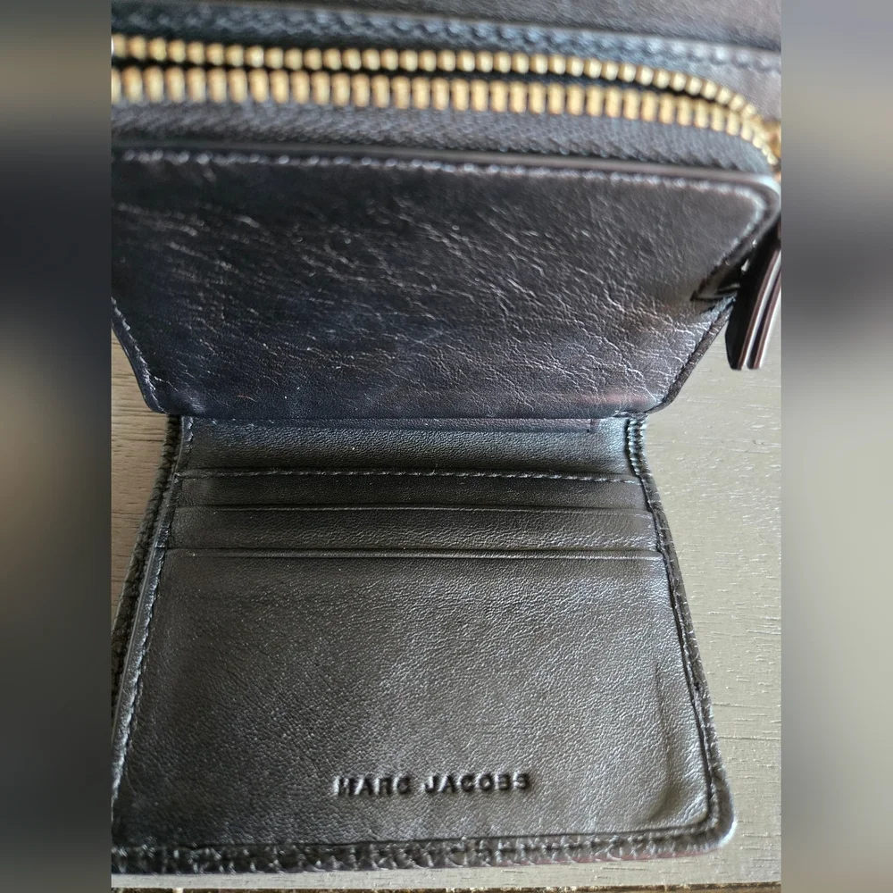 Marc Jacobs Black Leather Wallet/Card Case